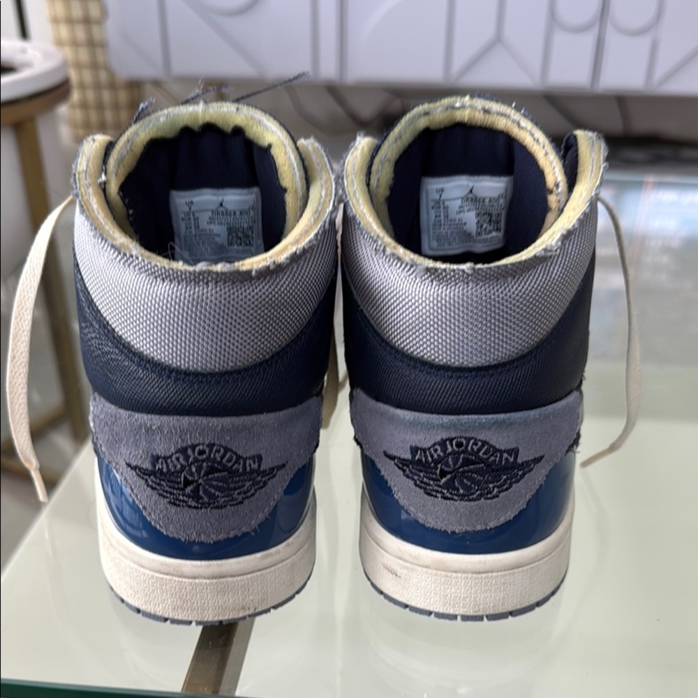 Nike Air Jordan 1 Mid SE Craft 'Inside Out-Obsidian' DR8868-400 Men's Size 7 - Picture 2 of 5